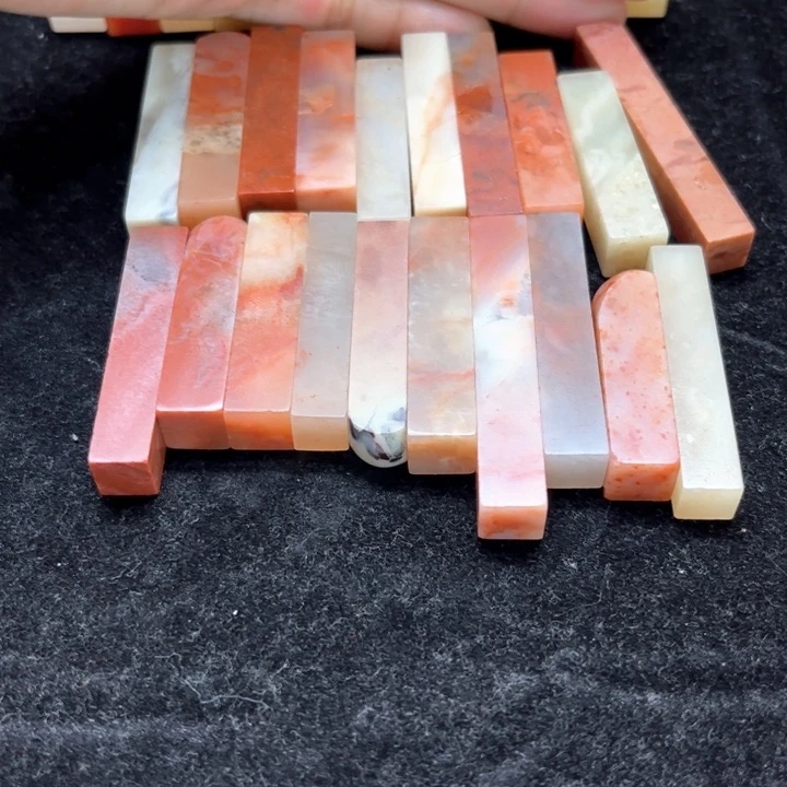 寿山石印石老挝石0.8-1.0印面20个