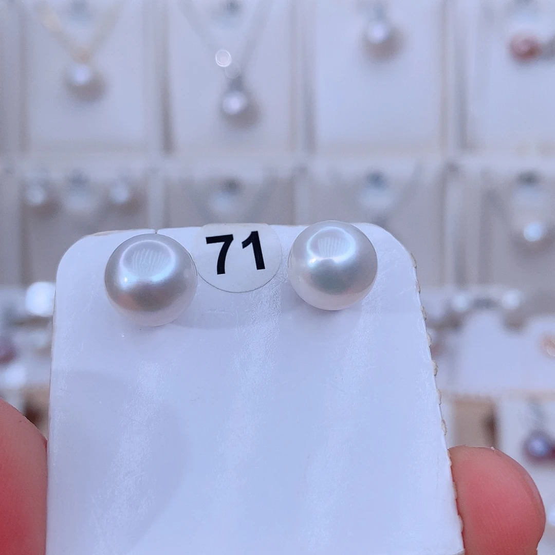 银S925镶嵌淡水珍珠颈饰