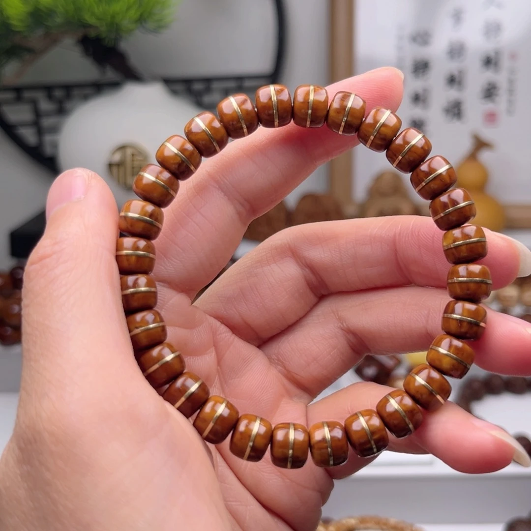 紫金鼠手串取***两紫金鼠一线天