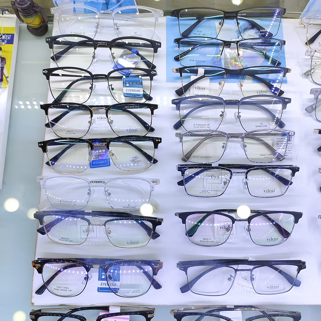 时尚百搭款眉毛架复古眼镜G55002小红书爆款眼镜日常通勤黑色黑框