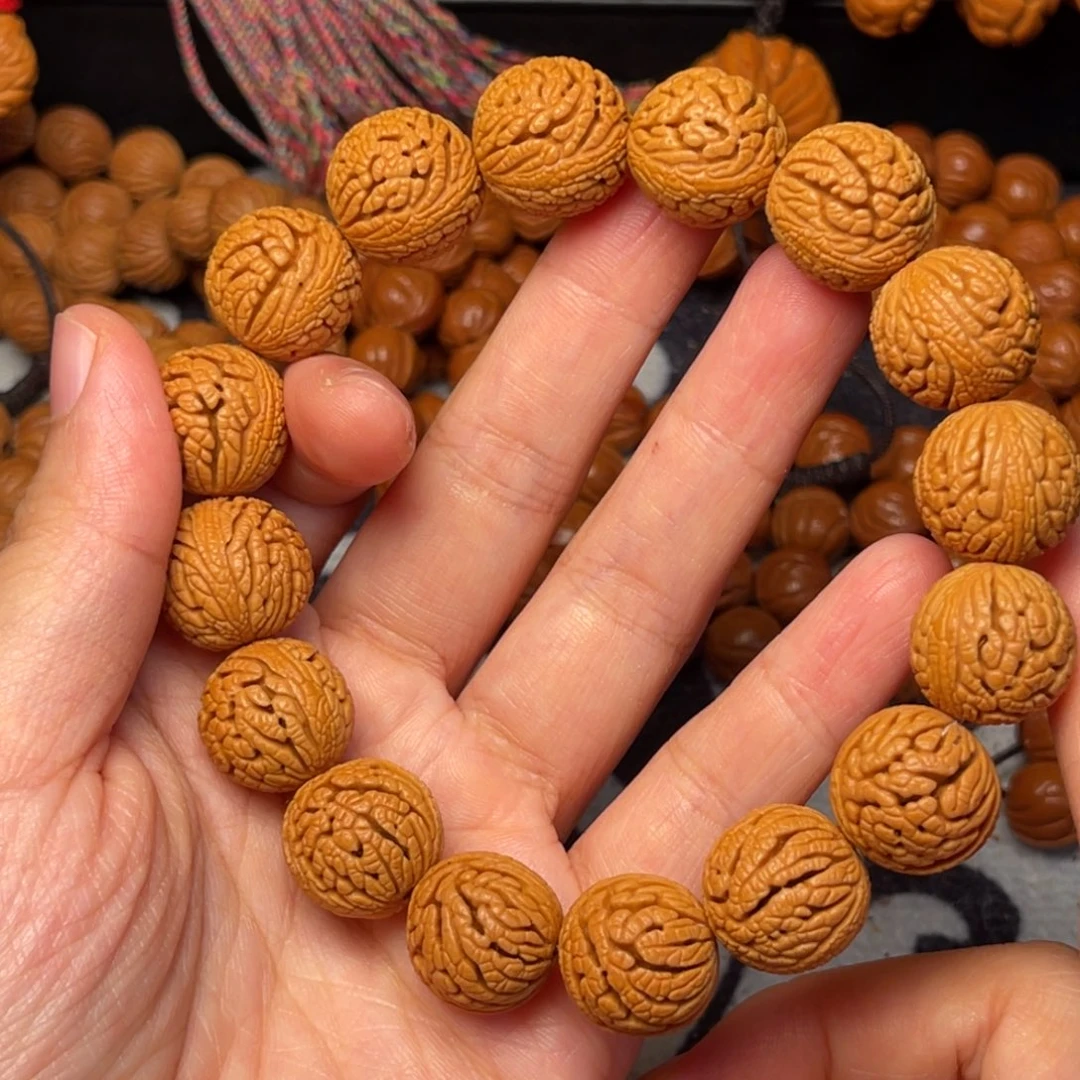 桃核手串龙纹桃核