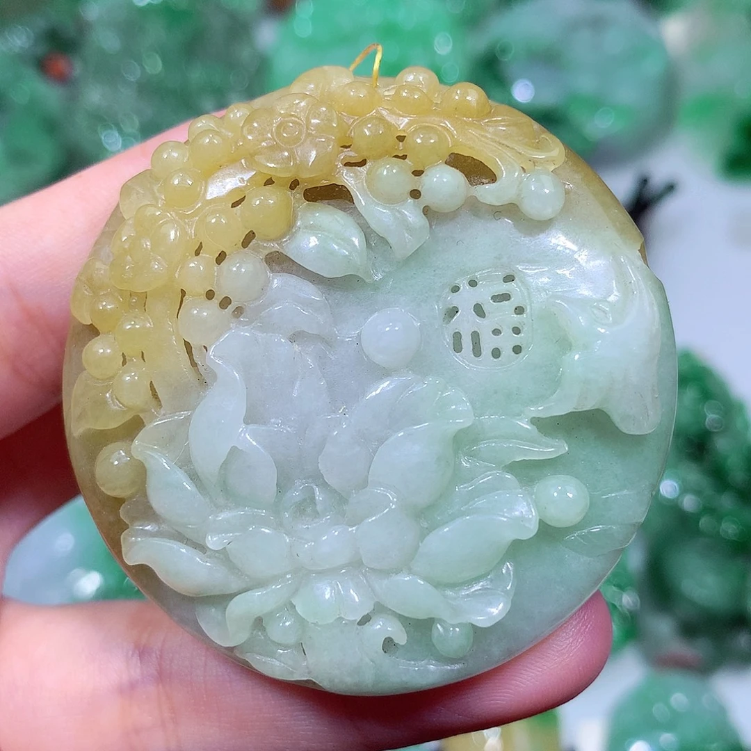 翡翠未镶嵌吊坠(不含链)
