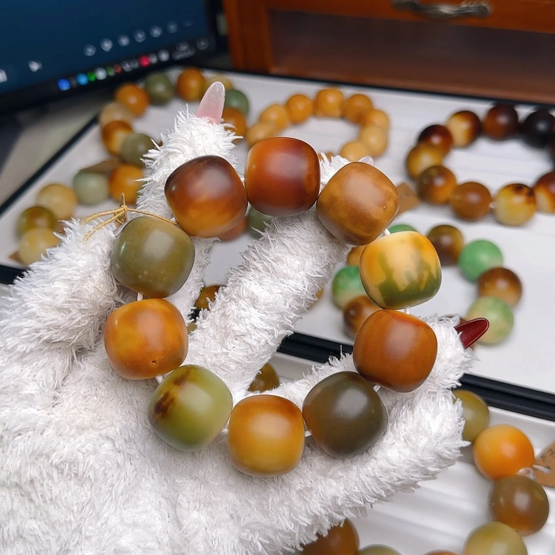 菩提根/象牙果手串卡24干磨桶珠微瑕不退