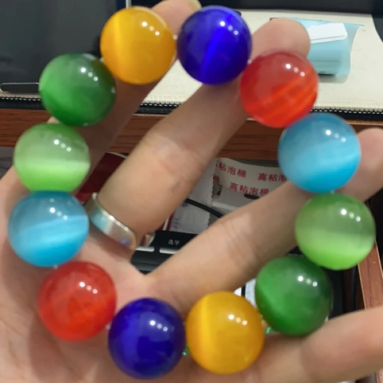 990  卡20多宝猫眼手串