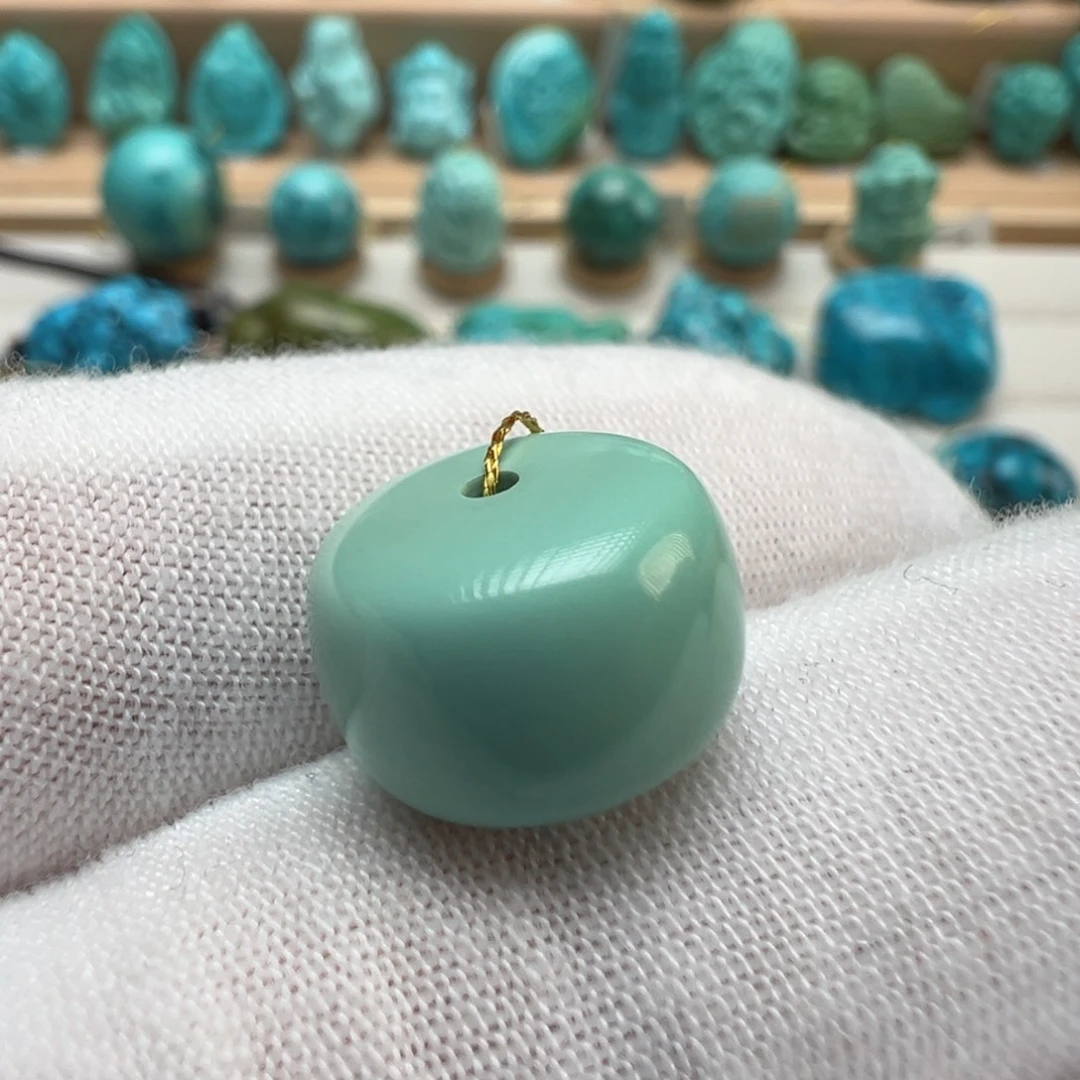 绿松石未镶嵌配饰13.4*9.1