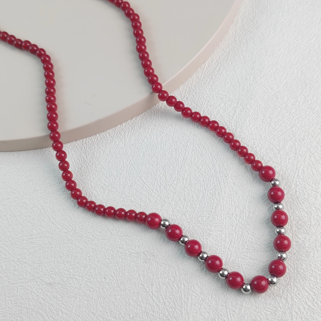 XUPING/旭平首饰 不锈钢琉璃项链 【潘生福利】气质百搭 T001035106