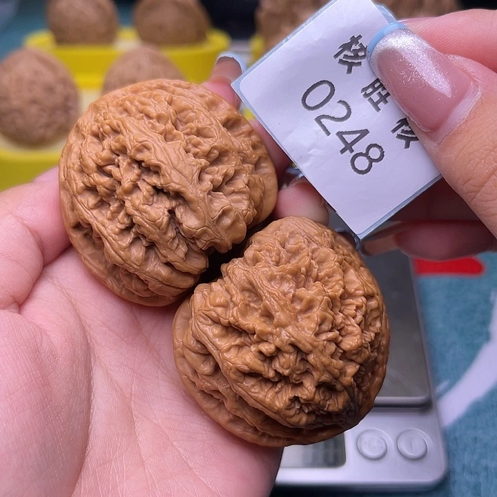 文玩核桃把件粗筋45.0248