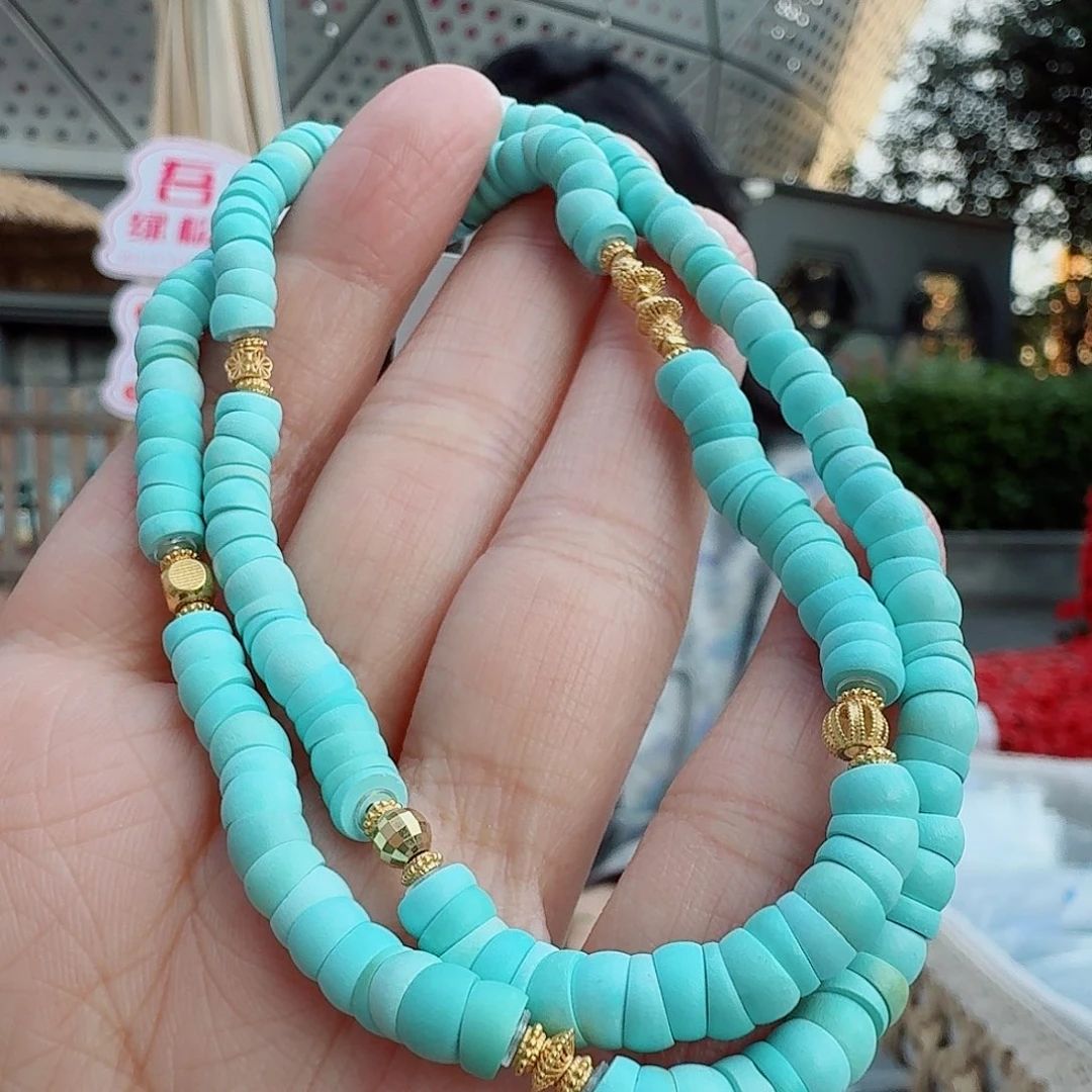 绿松石18K金镶嵌珠宝奇石