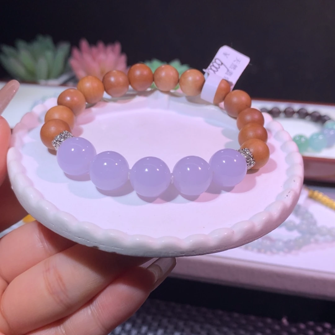 【闪购商品】翡翠散珠翡翠紫粉