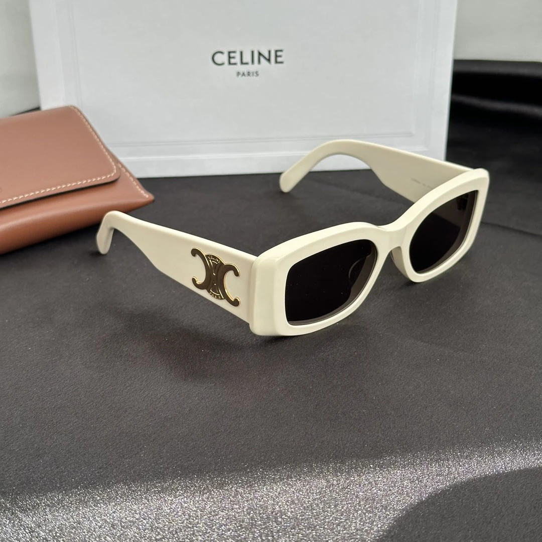 95新 Celine/思琳 fl99白金 凯旋门logo墨镜/654159048