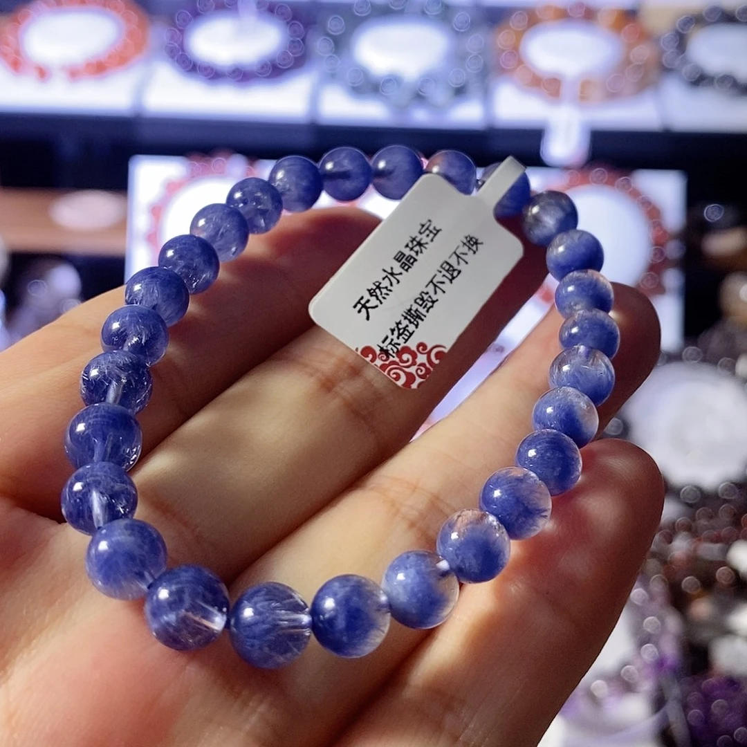 水晶手链未镶嵌蓝线石