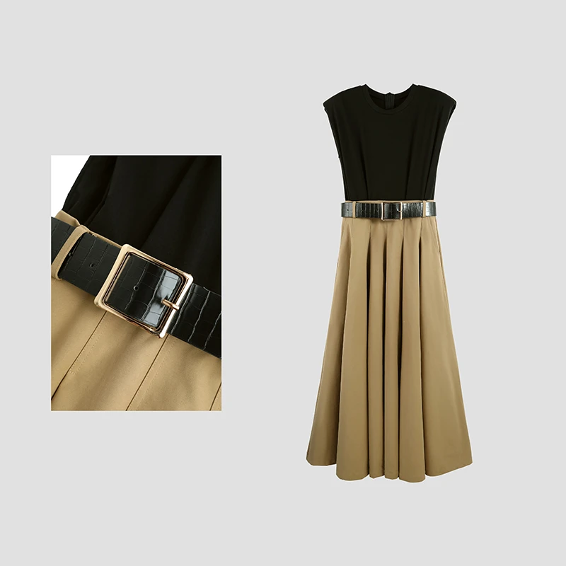 【京京】2025夏季新款高级感显瘦A字连衣裙SHBZW651802