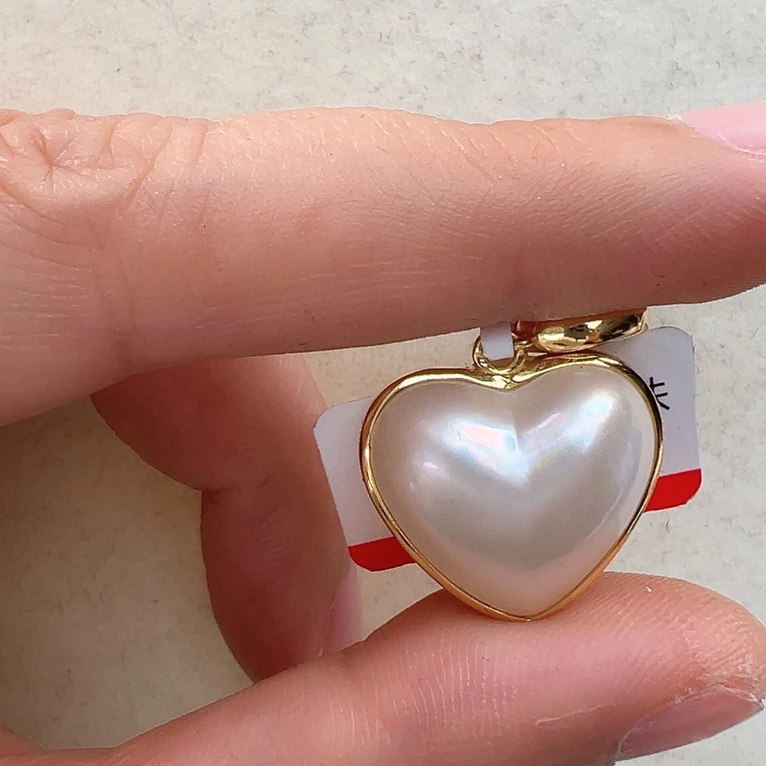 拼合珍珠（马贝珠）颈饰银S925镶嵌