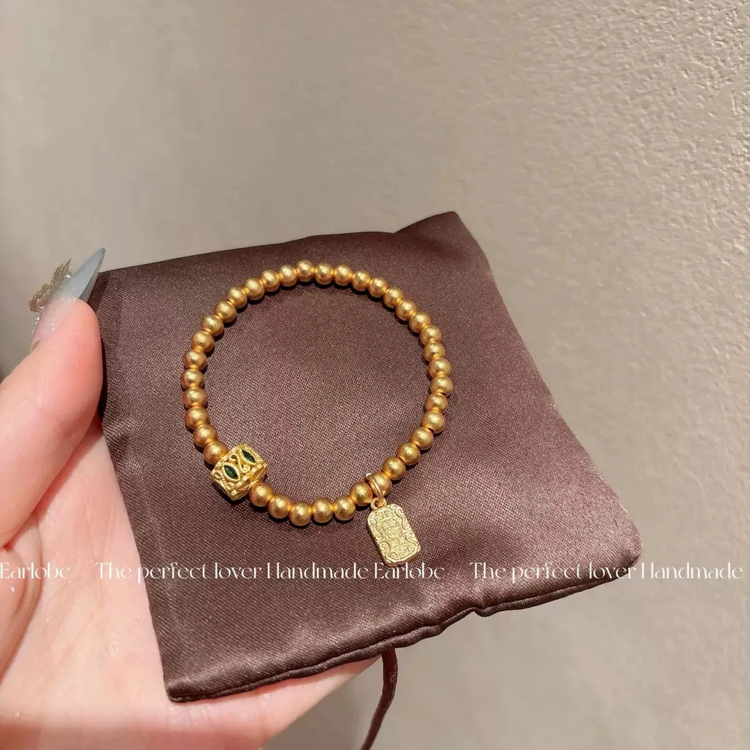 串珠平安福吊牌手链