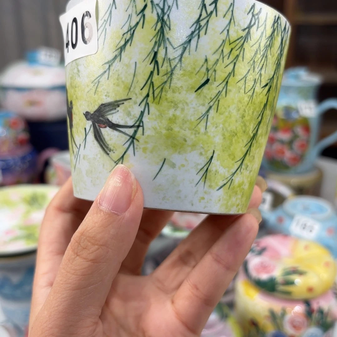 景德镇手绘高温釉下彩陶瓷茶具