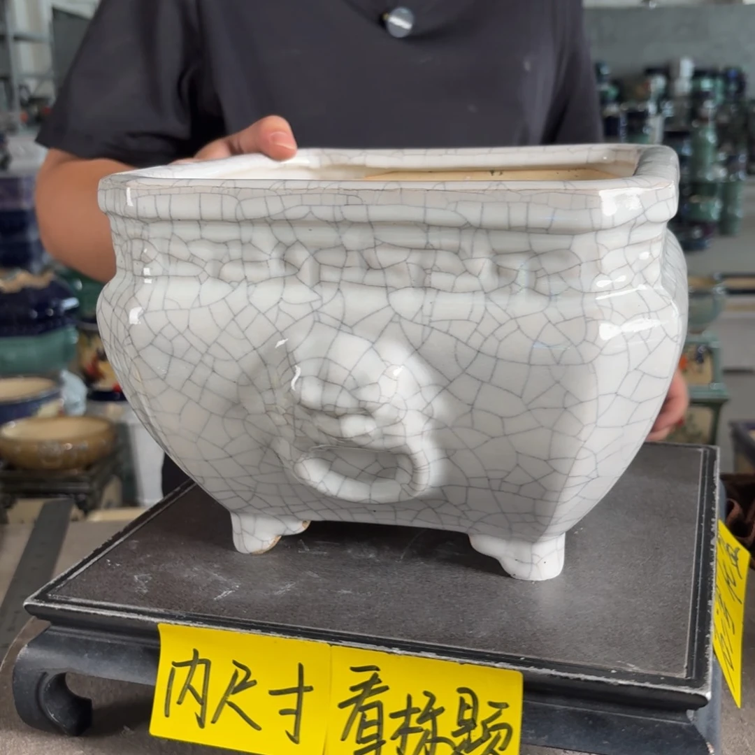 。一风堂石湾花盆 盆口外扩 内22*15