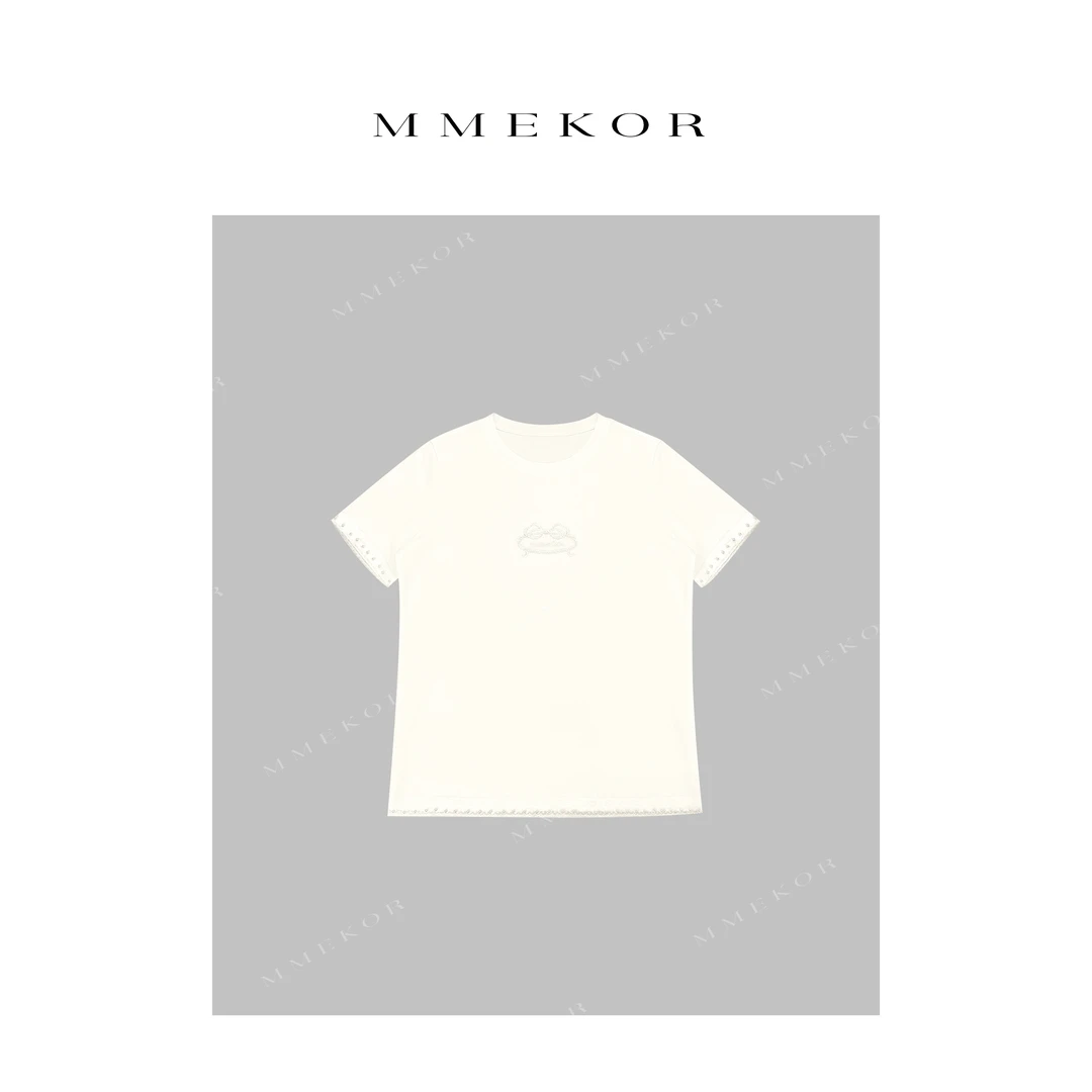 MMEKOR“南洋尤莉”T恤 2025新款智性通勤休闲短袖 89623