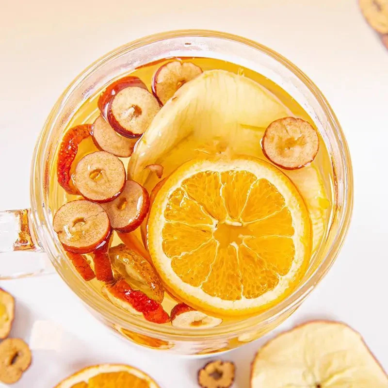 【大颗好料】果香四溢 自然清新 酸甜好喝 苹果山楂热橙茶