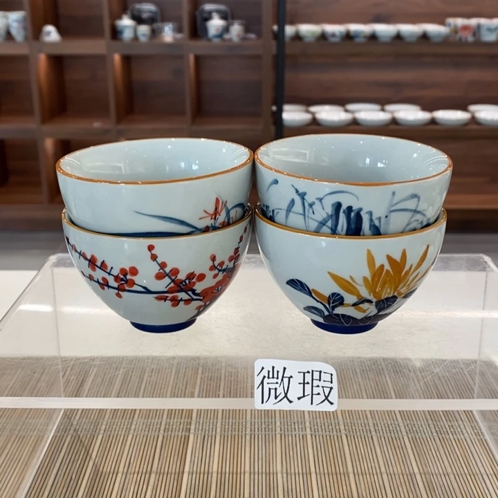 釉下老陶泥手工绘制