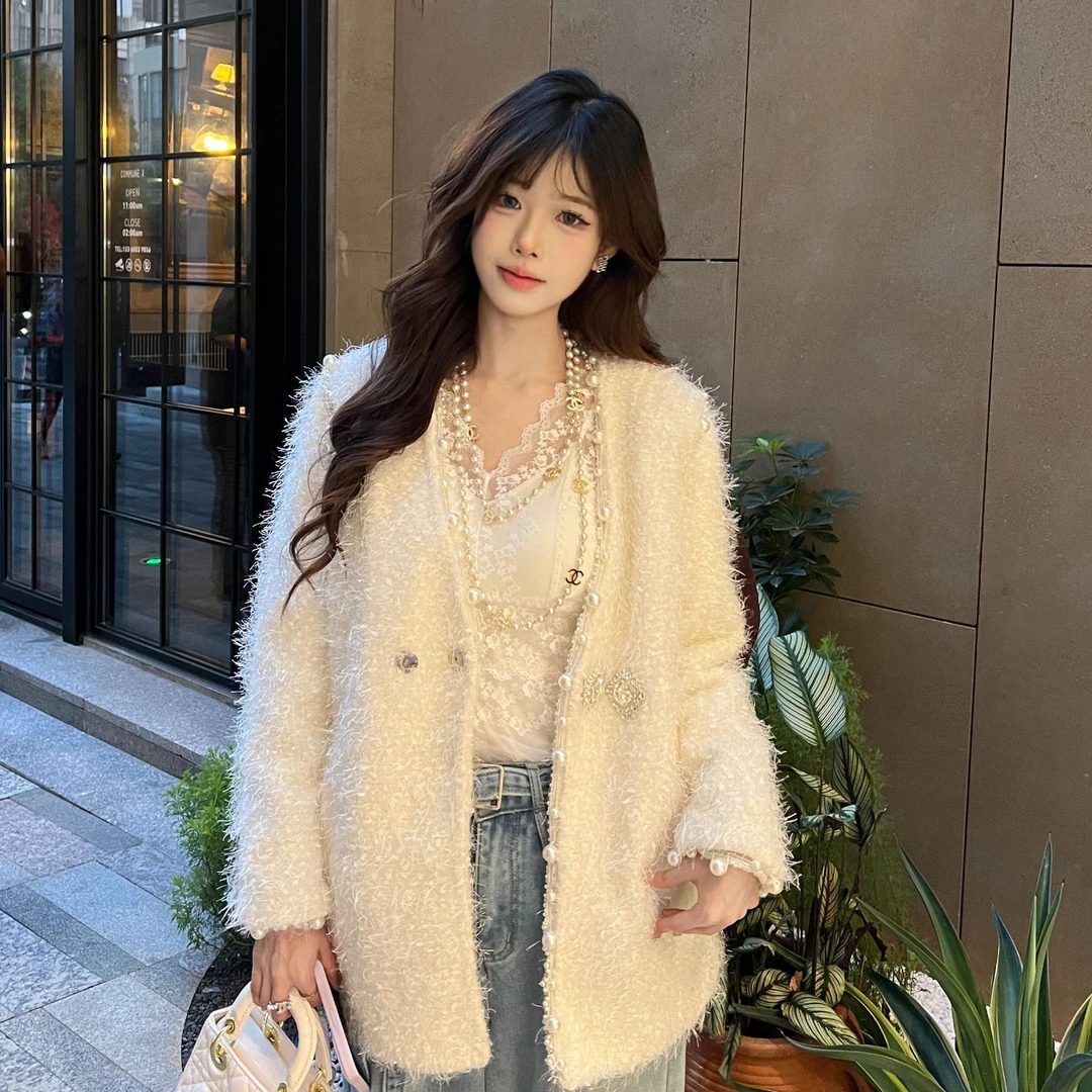 秦晓亿chic高定时尚设计师高级感小香毛呢外套轻奢气质秋冬女网红