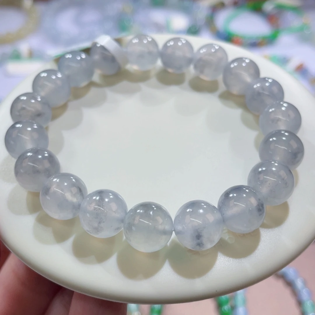 未镶嵌手链翡翠特色烟紫飘水墨卡10