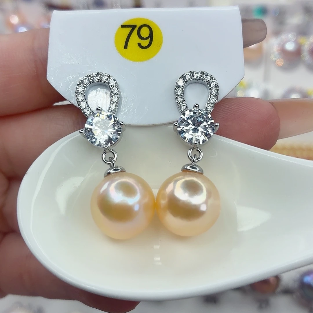未镶嵌淡水珍珠耳饰