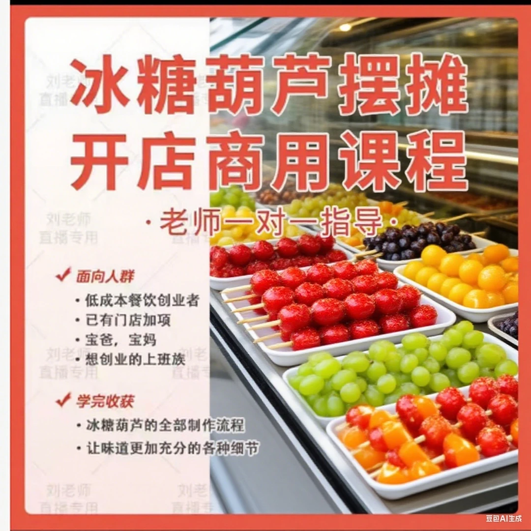 老师一对一教学+糖葫芦摆摊开店商业版50(点击短信链接学习)