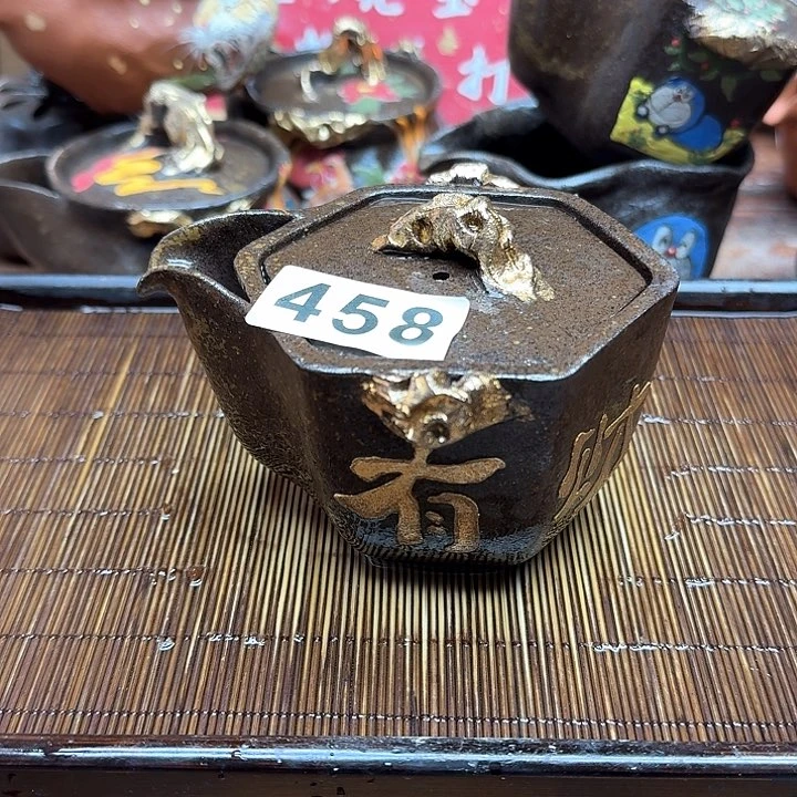 纯手工制作粗陶茶具