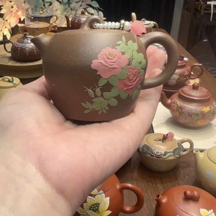 阳***光茶壶紫砂紫砂的味道很好喝