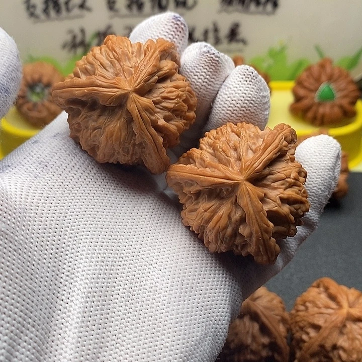 安***司核桃40白狮子镶嵌不退换