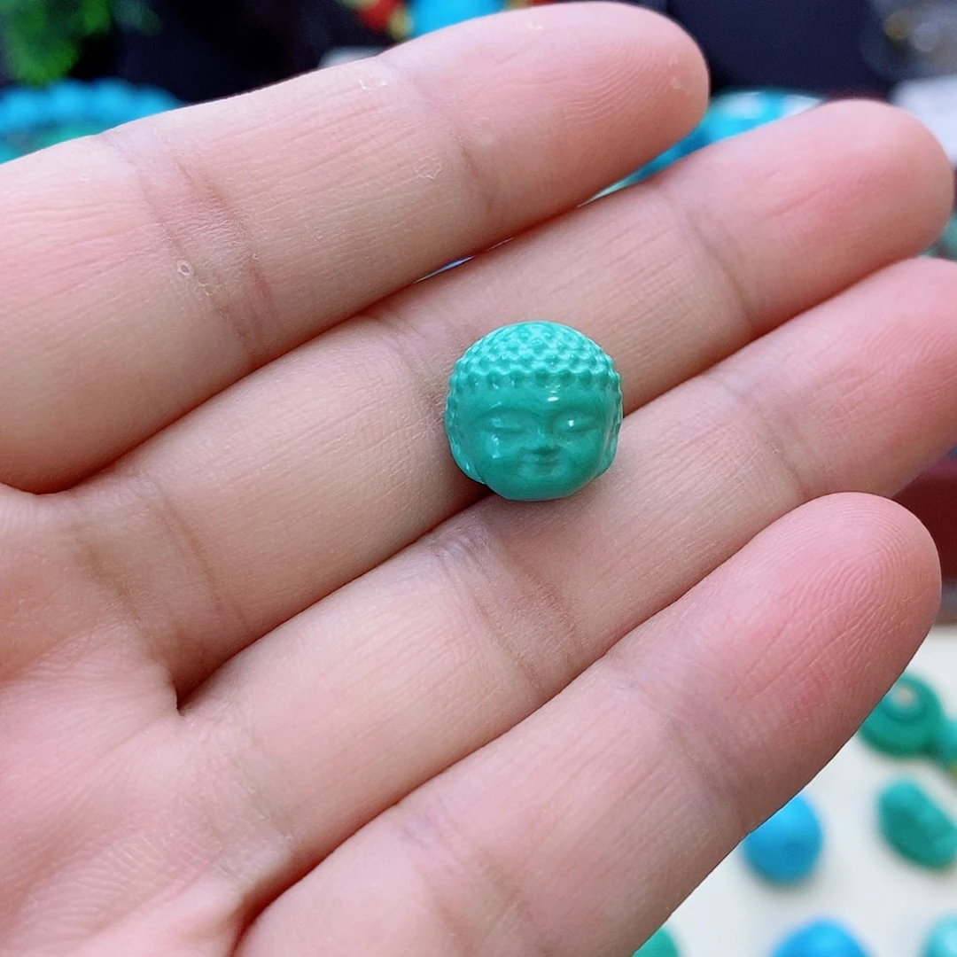 卡11mm高瓷高绿宝宝佛
