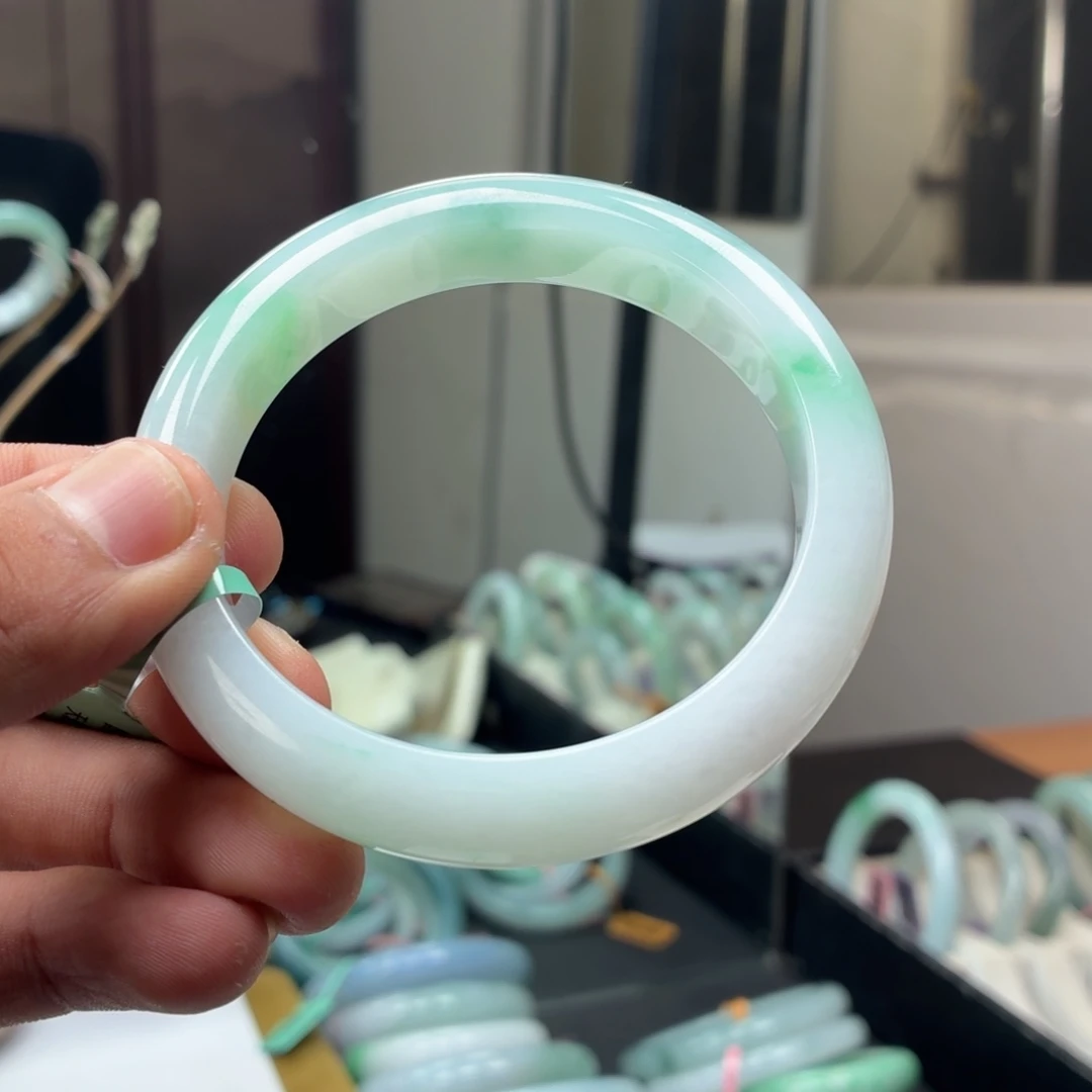 翡翠未镶嵌手镯翡翠手镯20号