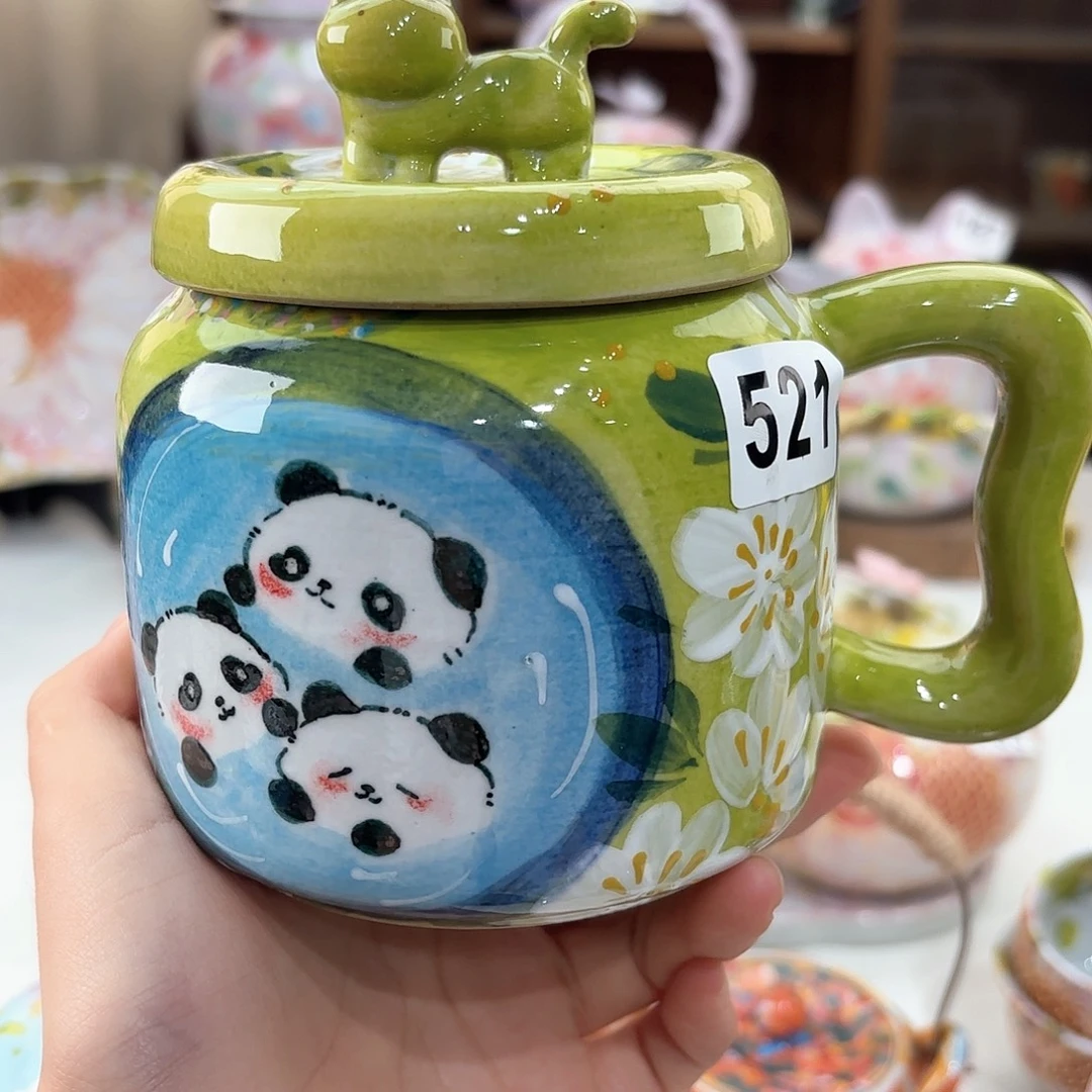 景德镇手绘高温釉下彩陶瓷茶具