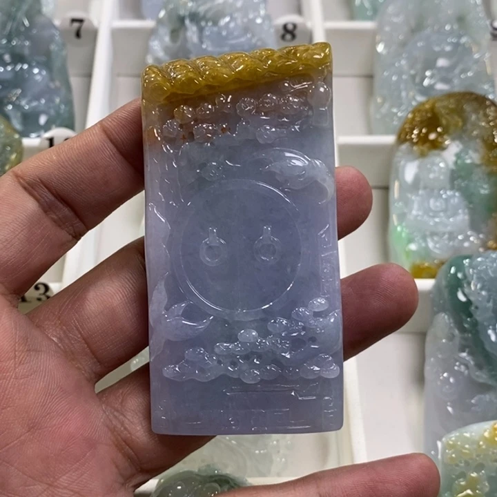 颈饰未镶嵌翡翠球*?双喜临门