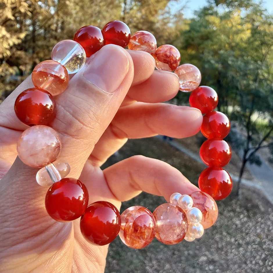 红胶花水晶手串【当红女主】MN0032