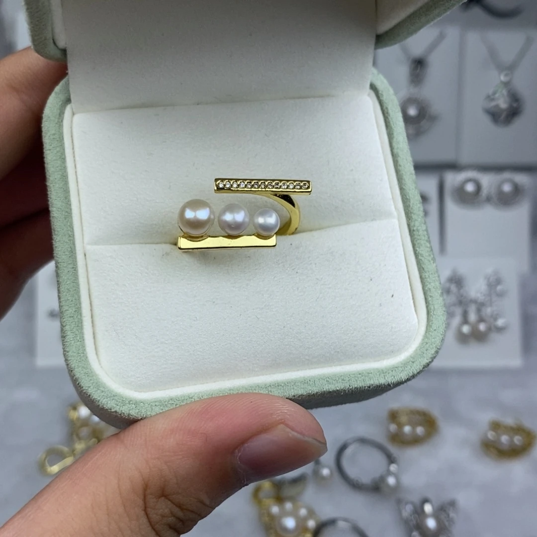 淡水珍珠未镶嵌耳钉