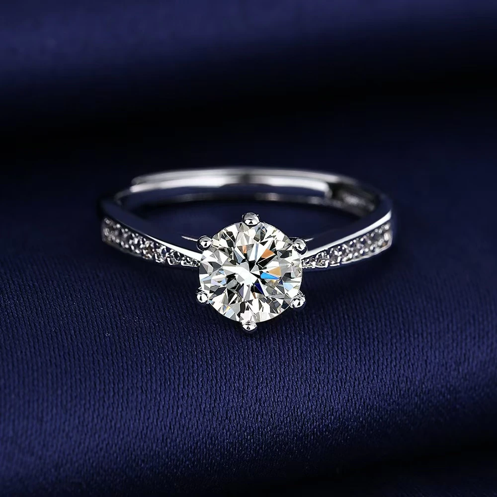 第十代一生一世3ct简约优雅百搭活口圈戒指