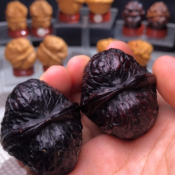 把件文玩核桃16金锭子