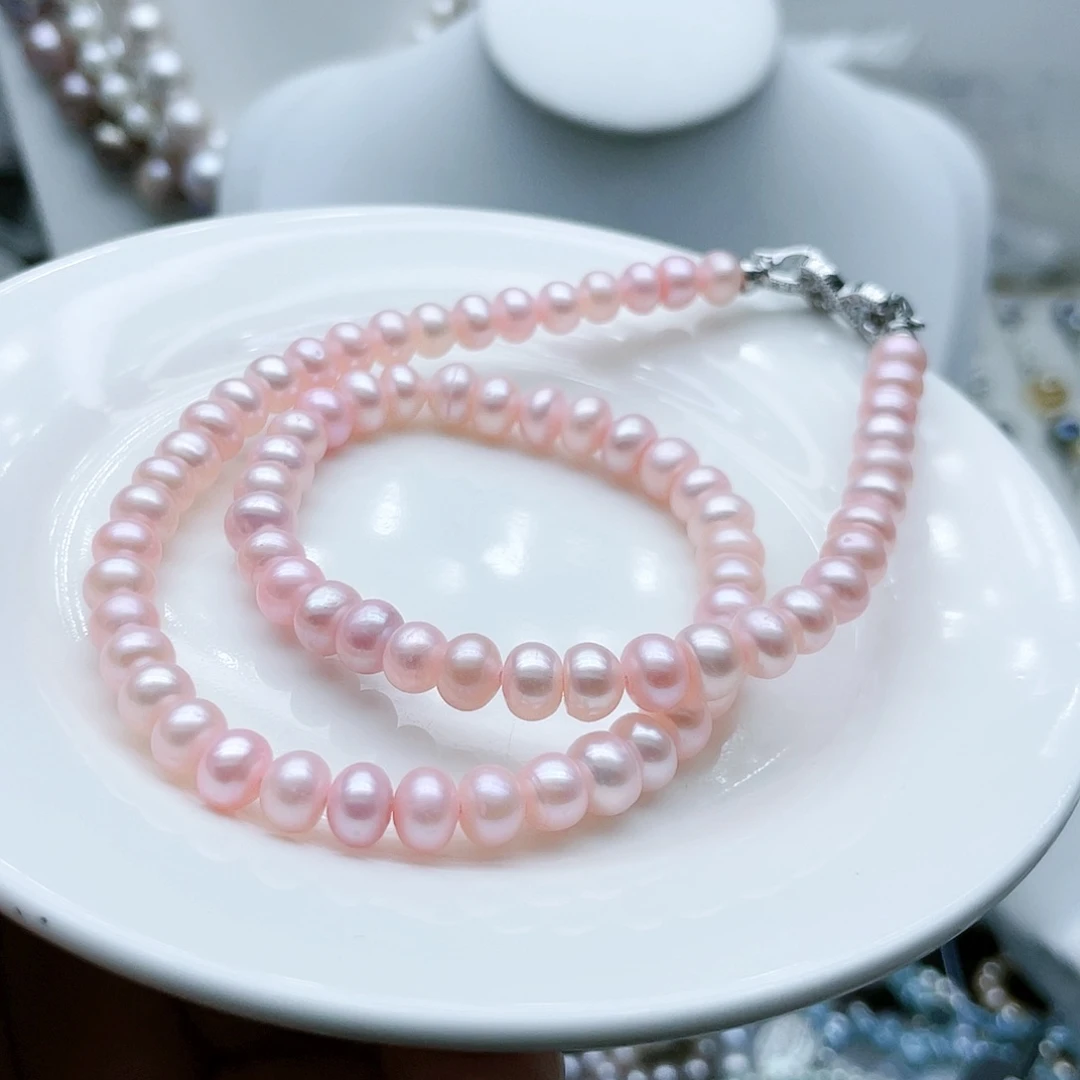 淡水珍珠颈饰钛钢R****X