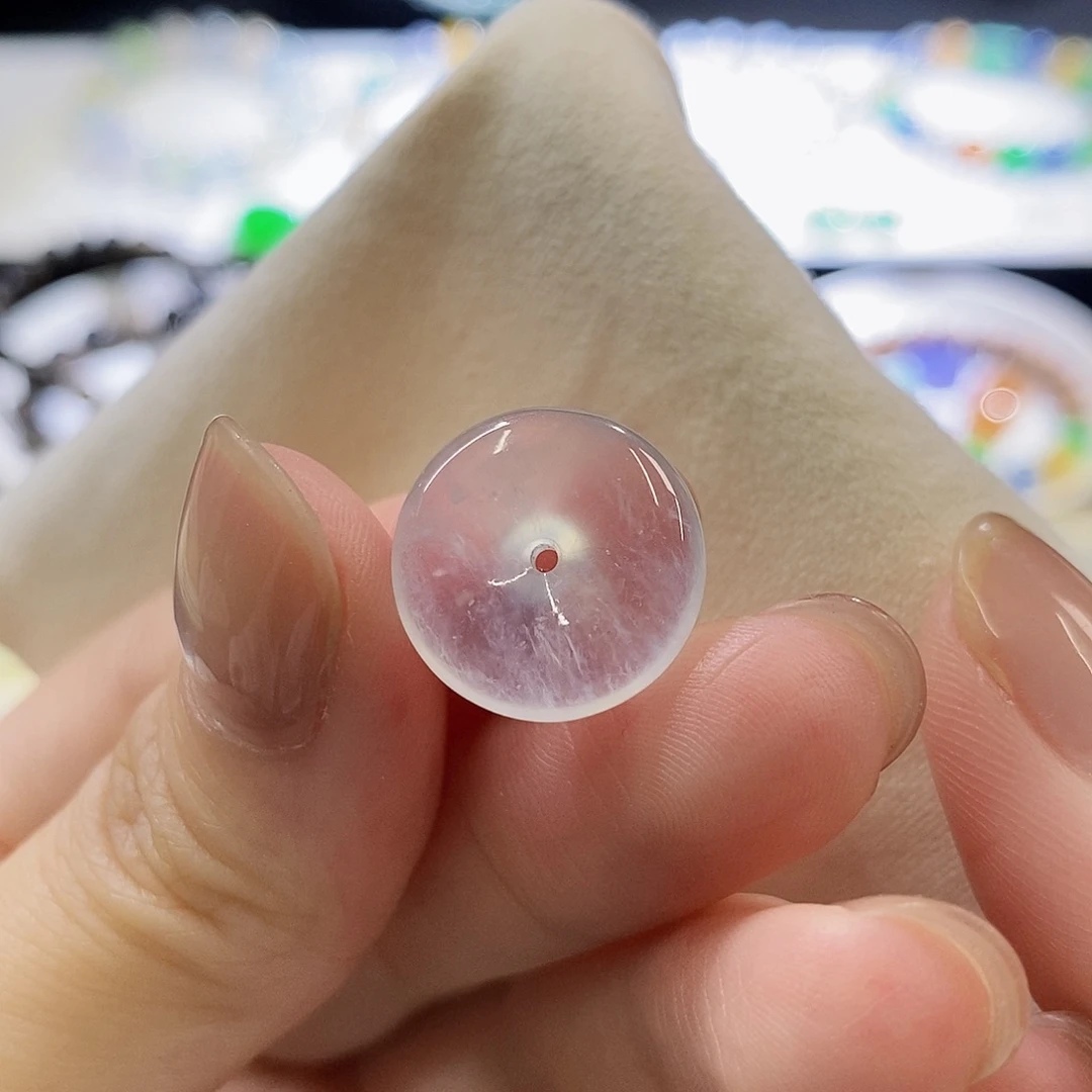 翡翠未镶嵌颈饰白冰卡15.7/5