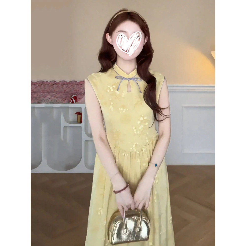 新中式国风改良日常旗袍连衣裙高级感显瘦气质裙子女夏季2025新款