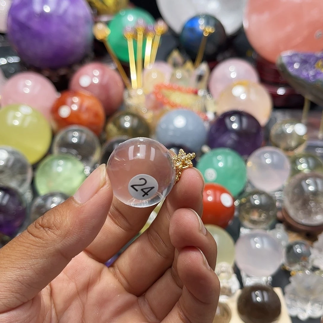 贝***芬水晶珠宝半成品未镶嵌微瑕2.51打粘孔不退不换