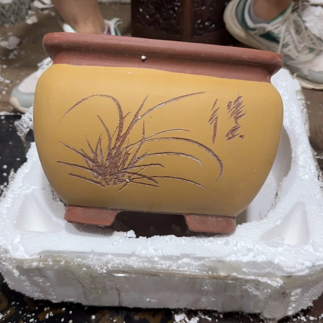 紫砂花盆口径25.19口径