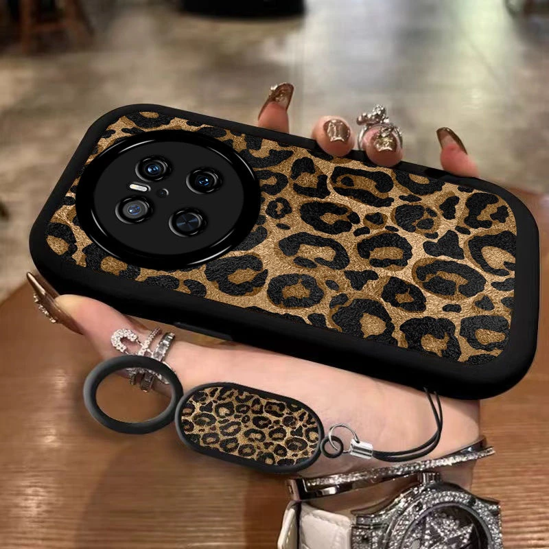 潮流高级豹纹适用华为MATE70手机壳70Pro网红防摔软壳全包硅胶泡