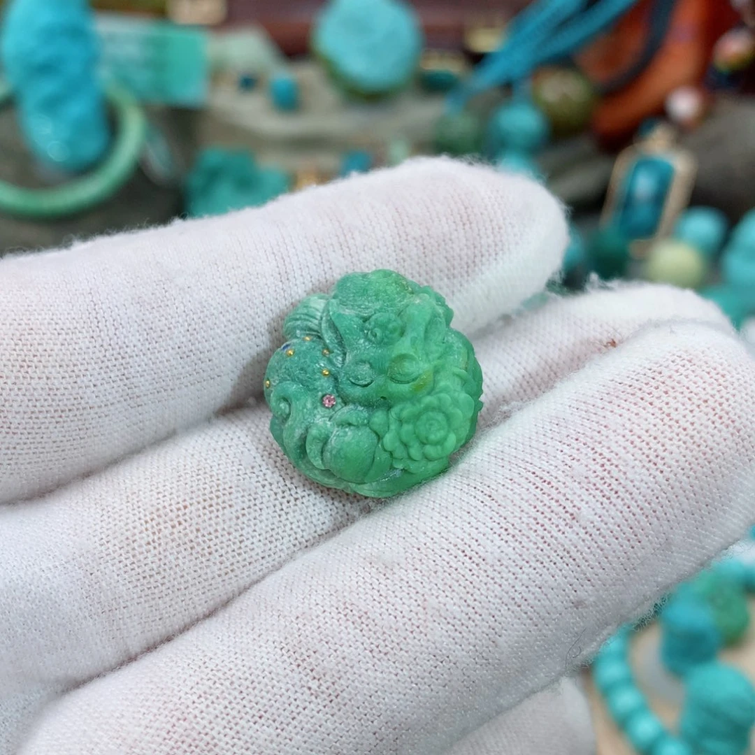 绿松石珠宝奇石未镶嵌