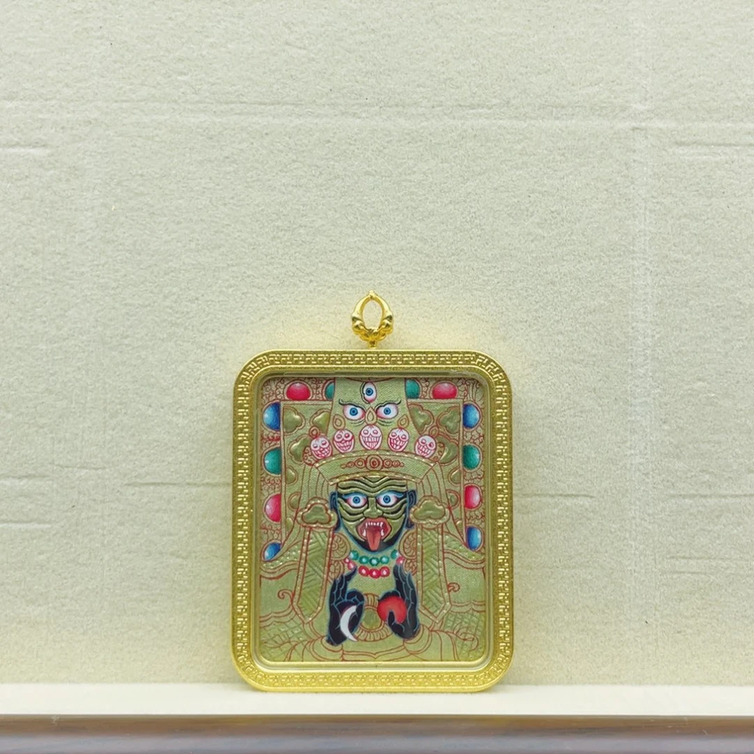 吊坠纯手绘唐卡扎基拉姆