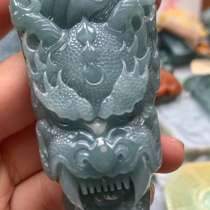 翡翠颈饰未镶嵌保真天然A货翡翠