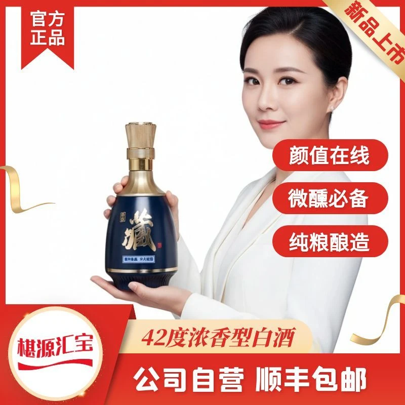 椹源汇宝年底送礼白酒三年窖藏浓香型42度四川纯粮白酒41-50度500