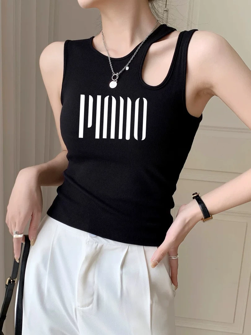 黑色纯欲辣妹风吊带背心女2025新款内搭美背夏季显瘦外穿无袖上衣