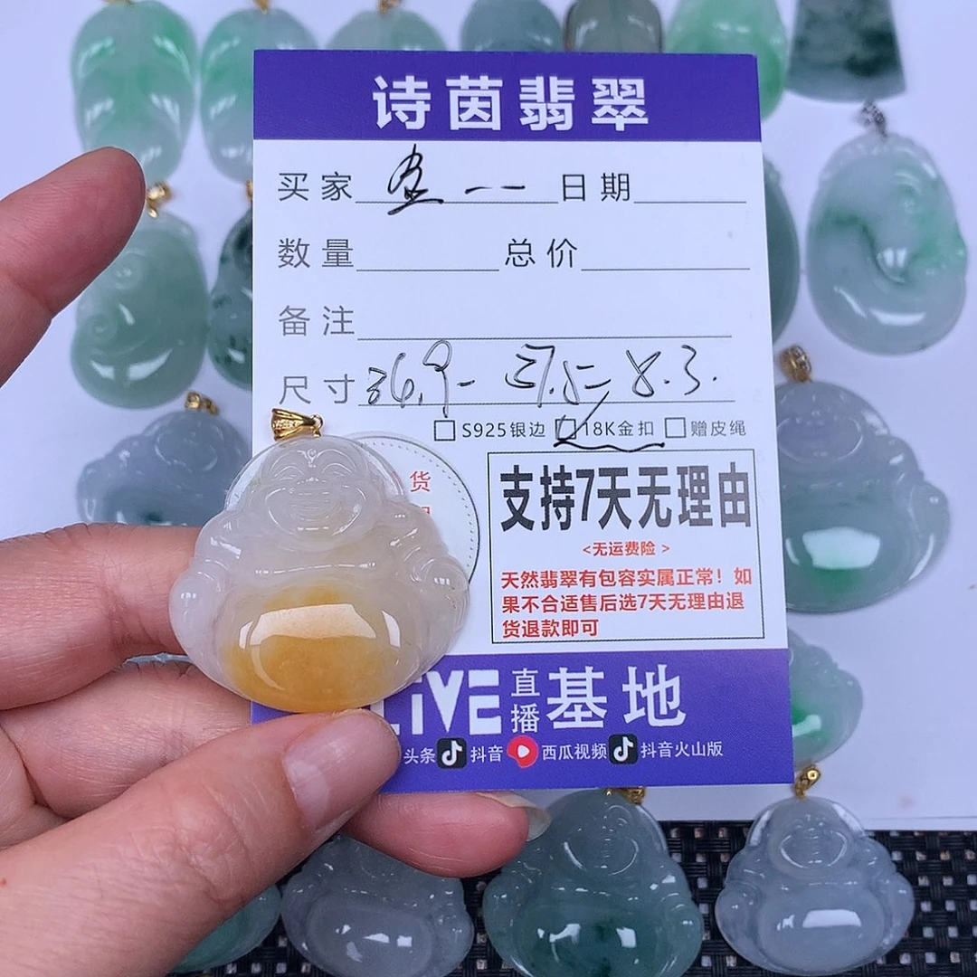 翡翠未镶嵌颈饰金*儿我